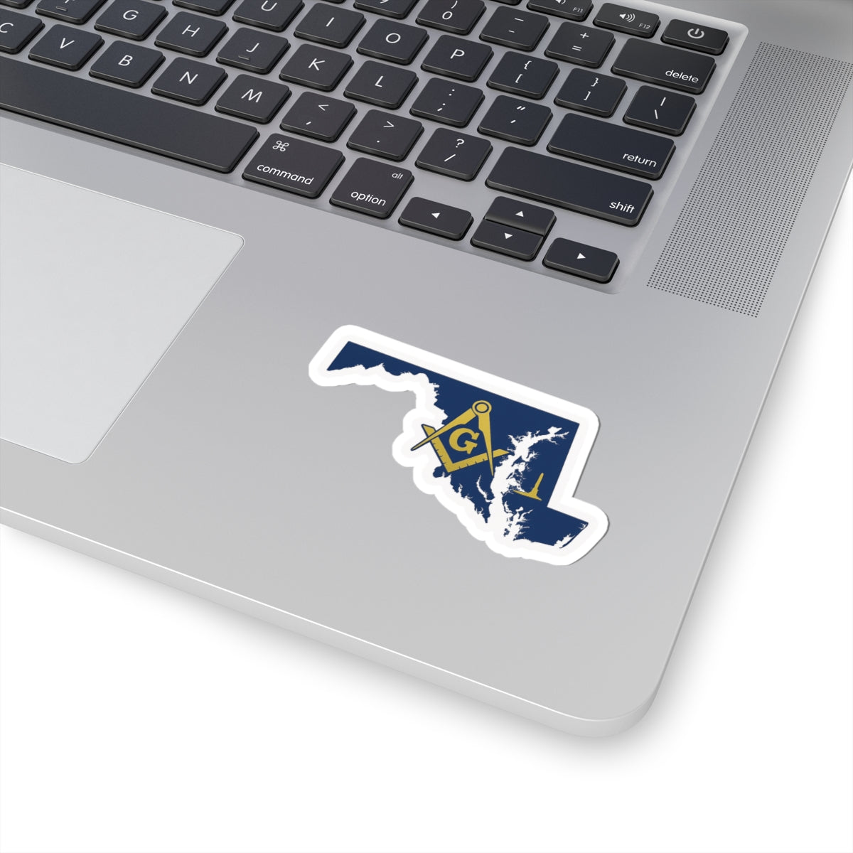 Master Mason Blue Lodge Sticker Decal - Kiss-Cut Maryland Chesapeake Bay - Bricks Masons