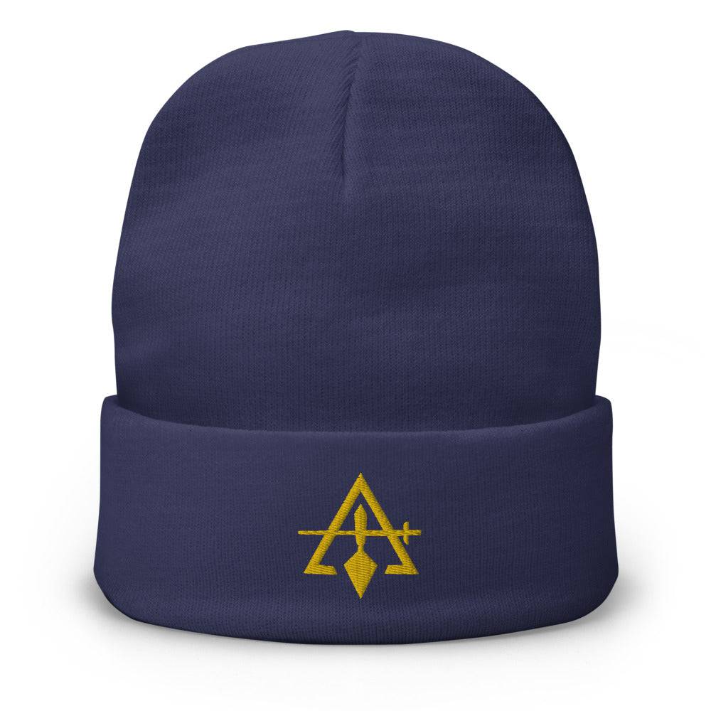 Council Beanie - Golden Embroidery - Bricks Masons