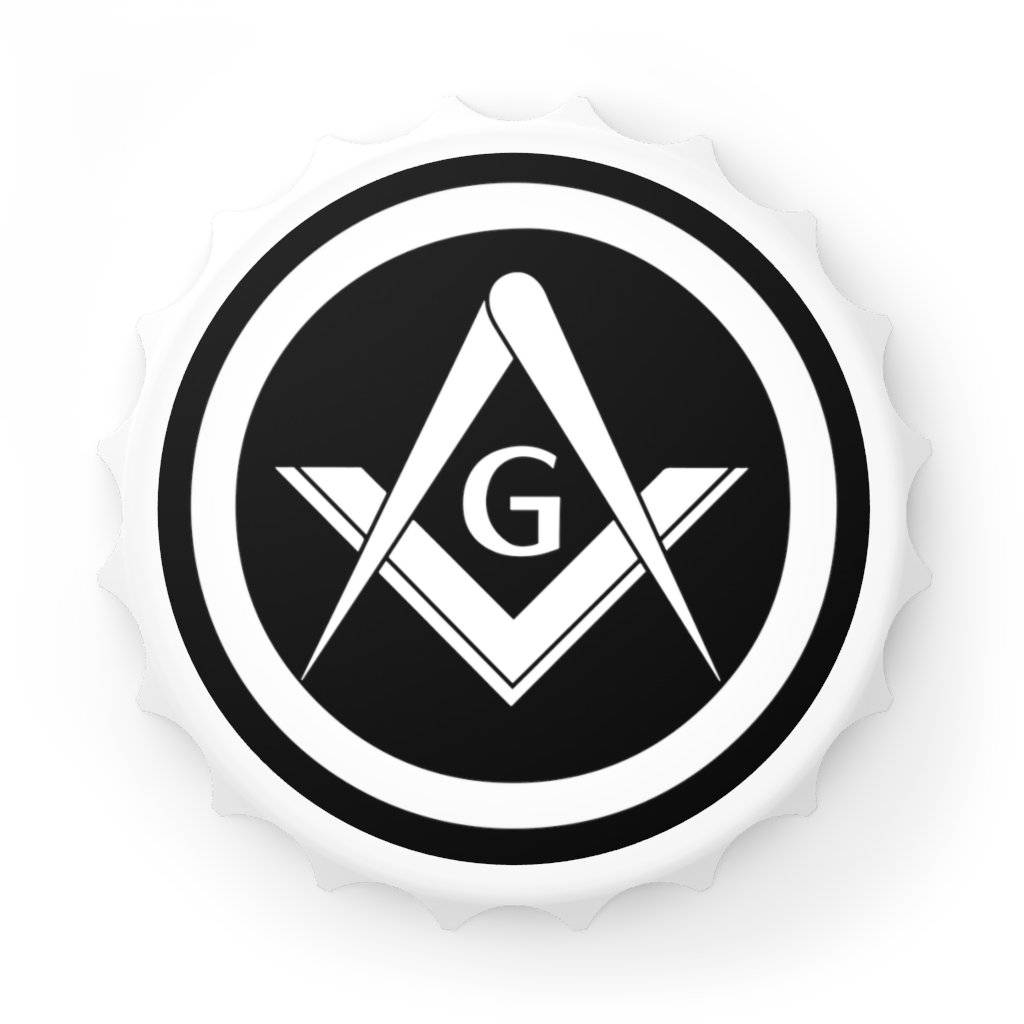 Master Mason Blue Lodge Bottle Opener - Square & Compass G - Bricks Masons