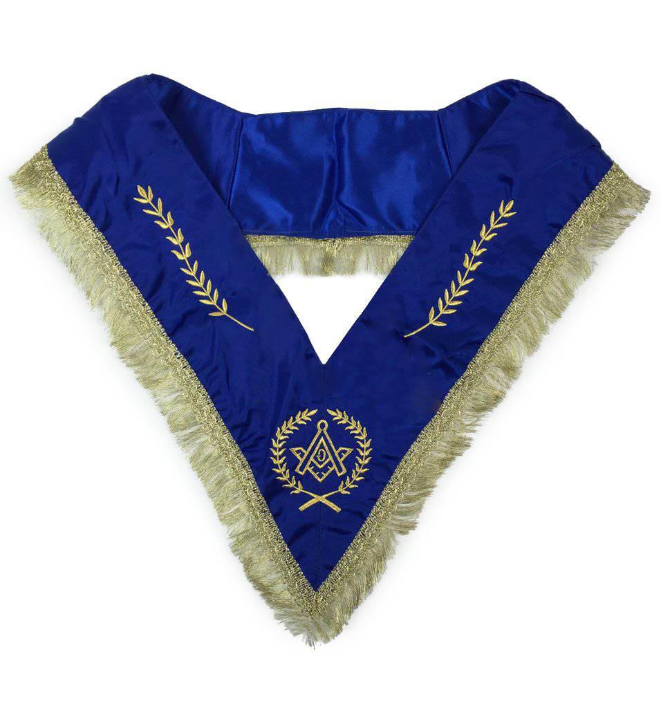 Master Mason Blue Lodge Regalia Set - Royal Blue & Gold Satin - Bricks Masons