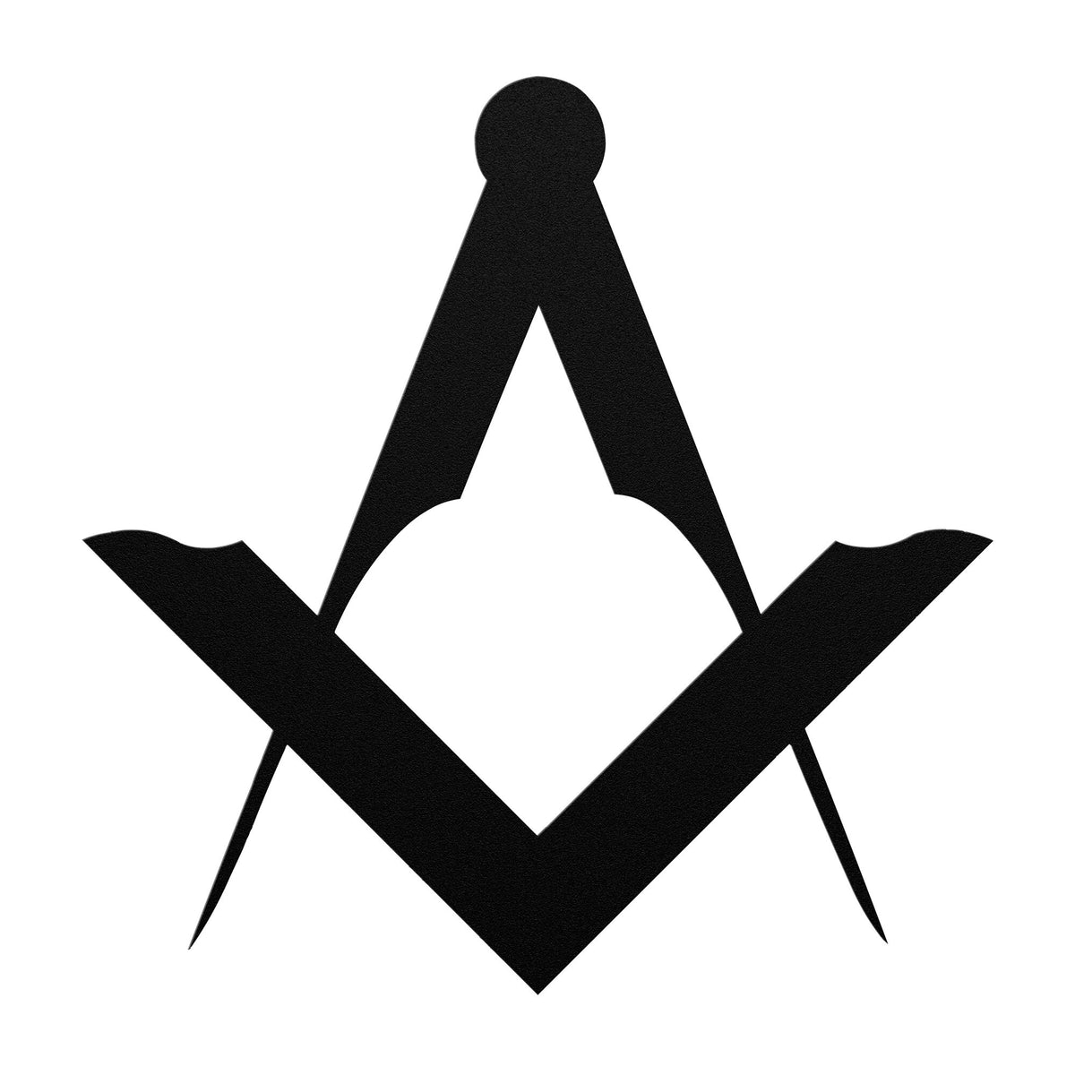 Master Mason Blue Lodge Wall Monogram - Square and Compass Die Cut Metal - Bricks Masons