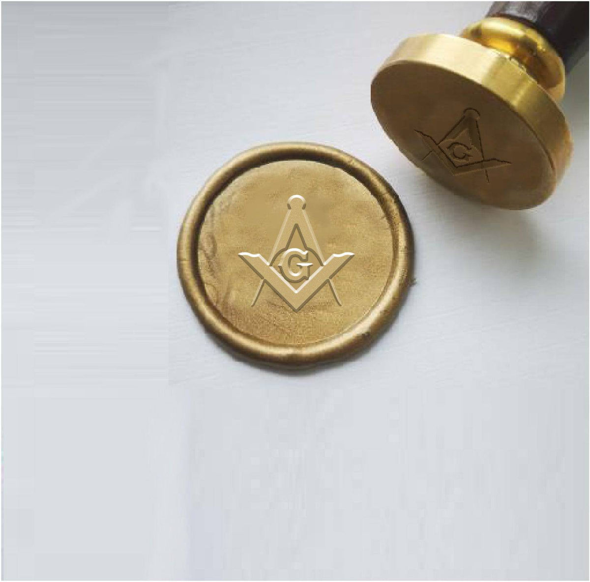 Master Mason Blue Lodge Wax Seal Stamp - Various Sizes - Bricks Masons