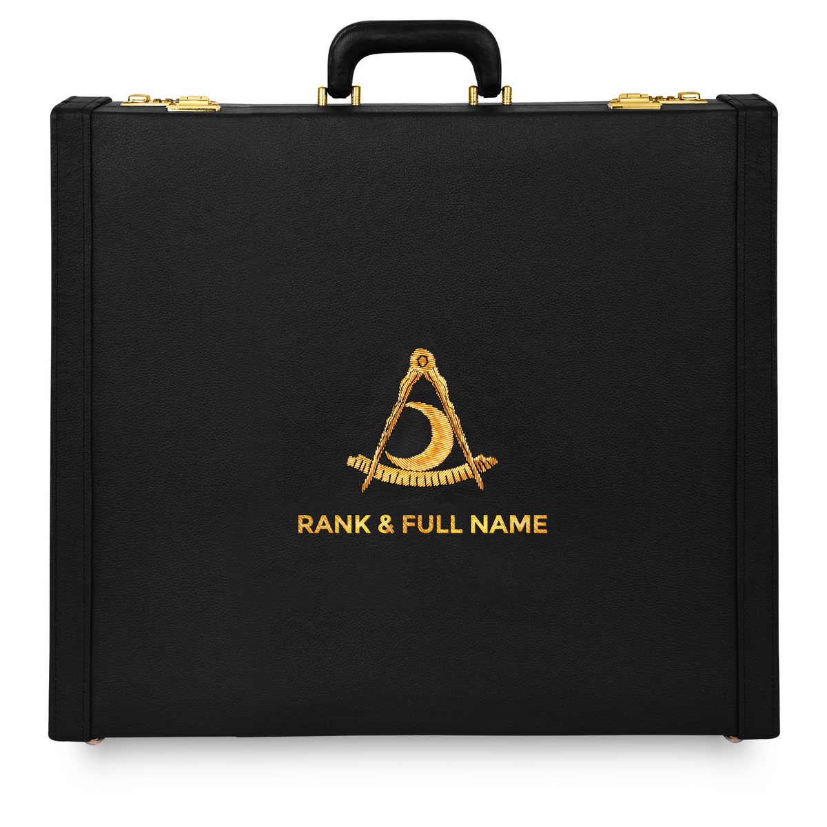 Past District Deputy Grand Master Blue Lodge Apron Case - Hand Embroidery Personalization Various Sizes & Materials - Bricks Masons