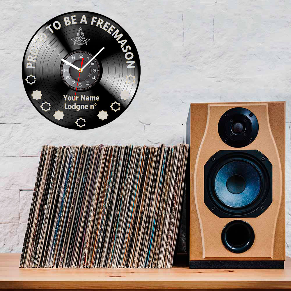 Past Master Blue Lodge California Regulation Clock - Vinyl Record - Bricks Masons