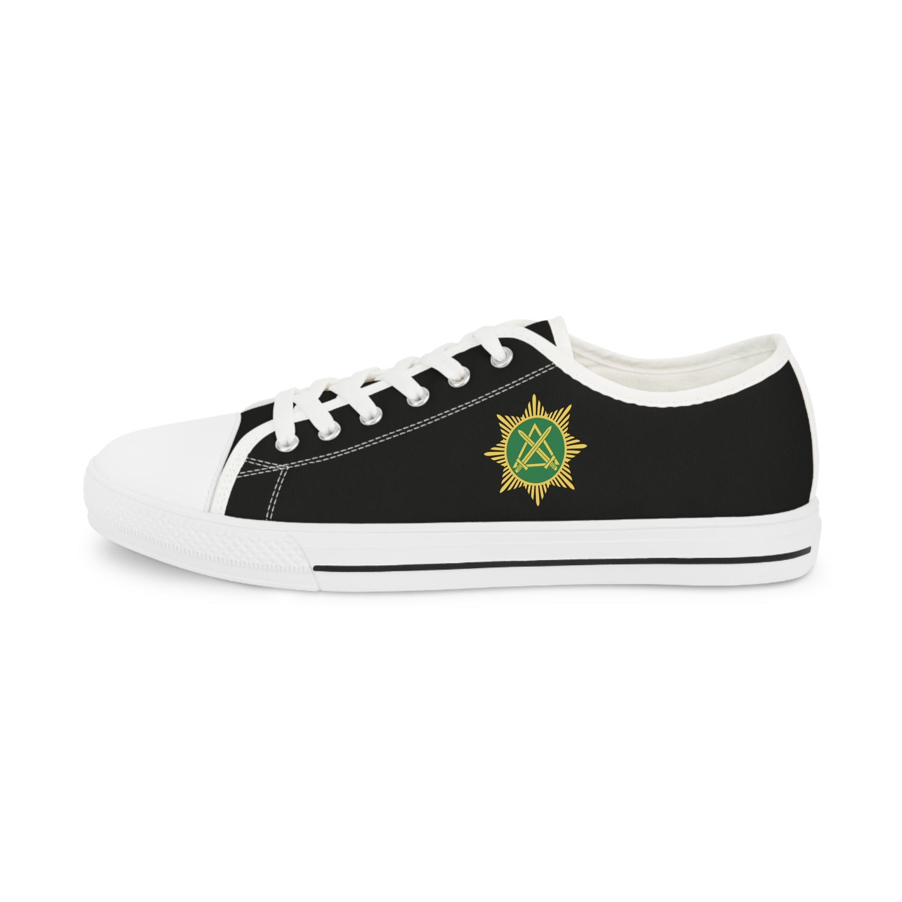 Knight Masons Sneaker - Low Top Sneaker Black & White - Bricks Masons