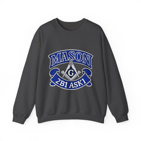 Master Mason Blue Lodge Sweatshirt - 2B1 ASK1 Square & Compass G