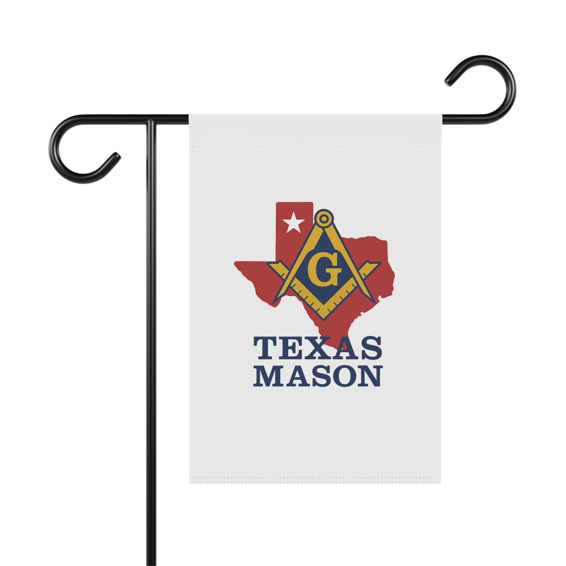 Master Mason Blue Lodge Yard Flag - Texas Masons Printed Poly Poplin - Bricks Masons
