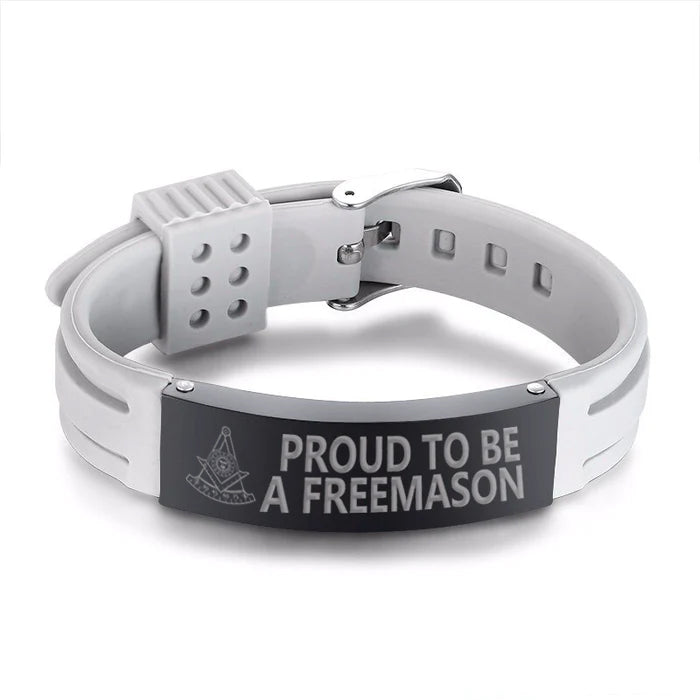 Past Master Blue Lodge California Regulation Bracelet - Silicone - Bricks Masons