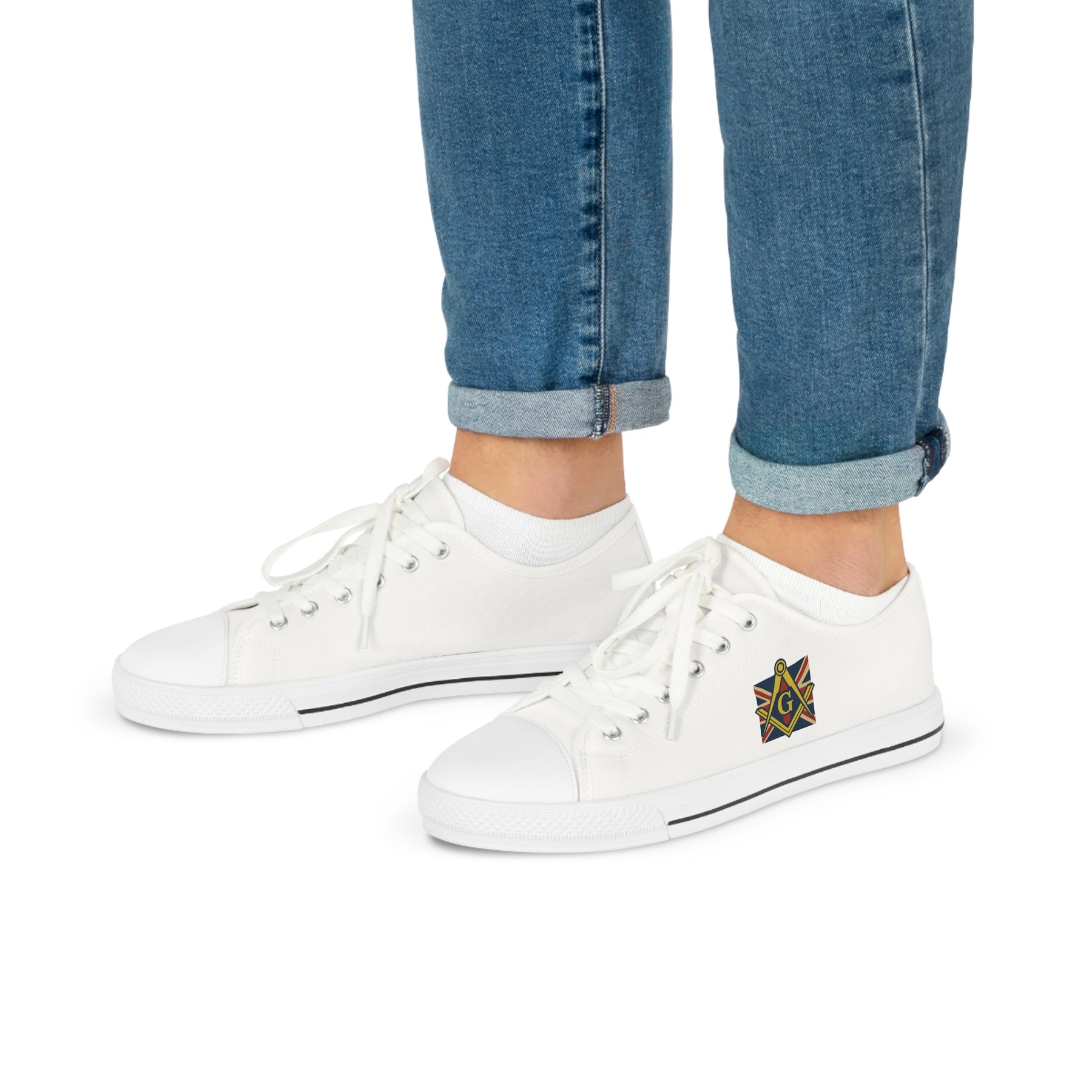 Master Mason Craft Sneaker - Low Top Sneaker Black & White S&C G - Bricks Masons