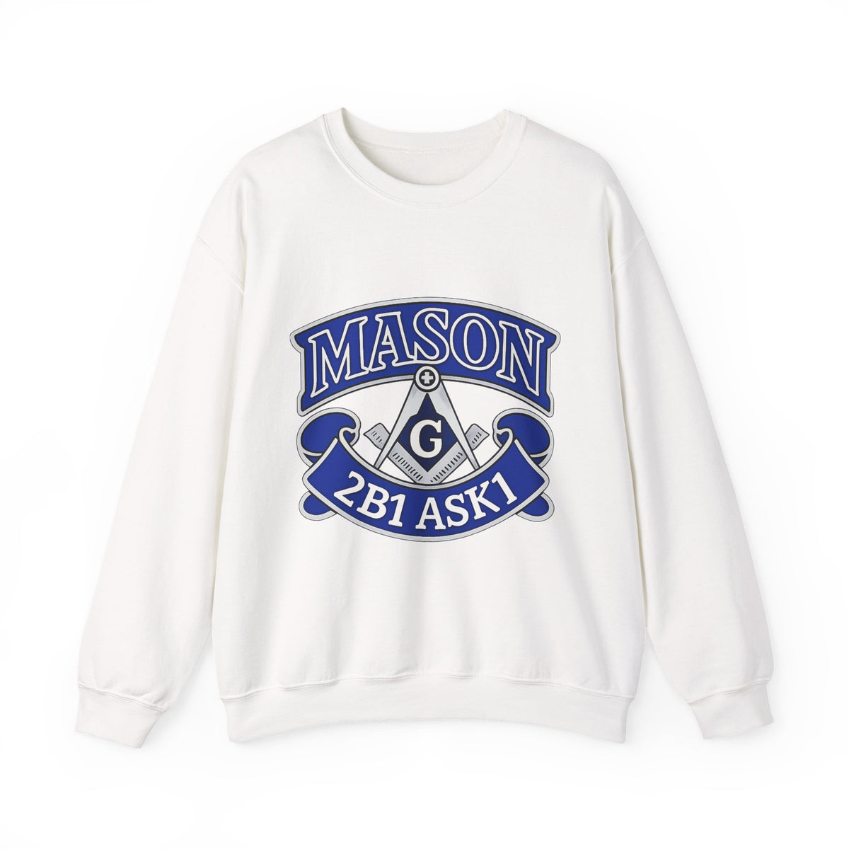 Master Mason Blue Lodge Sweatshirt - 2B1 ASK1 Square & Compass G - Bricks Masons
