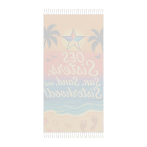 OES Towel - Sun, Sand & Sisterhood Vibrant Colors Beach Cloth - Bricks Masons