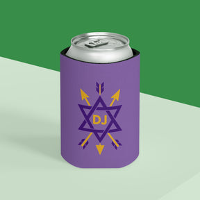 Order of the Secret Monitor Can Cooler - Purple Polyester Exterior - Bricks Masons