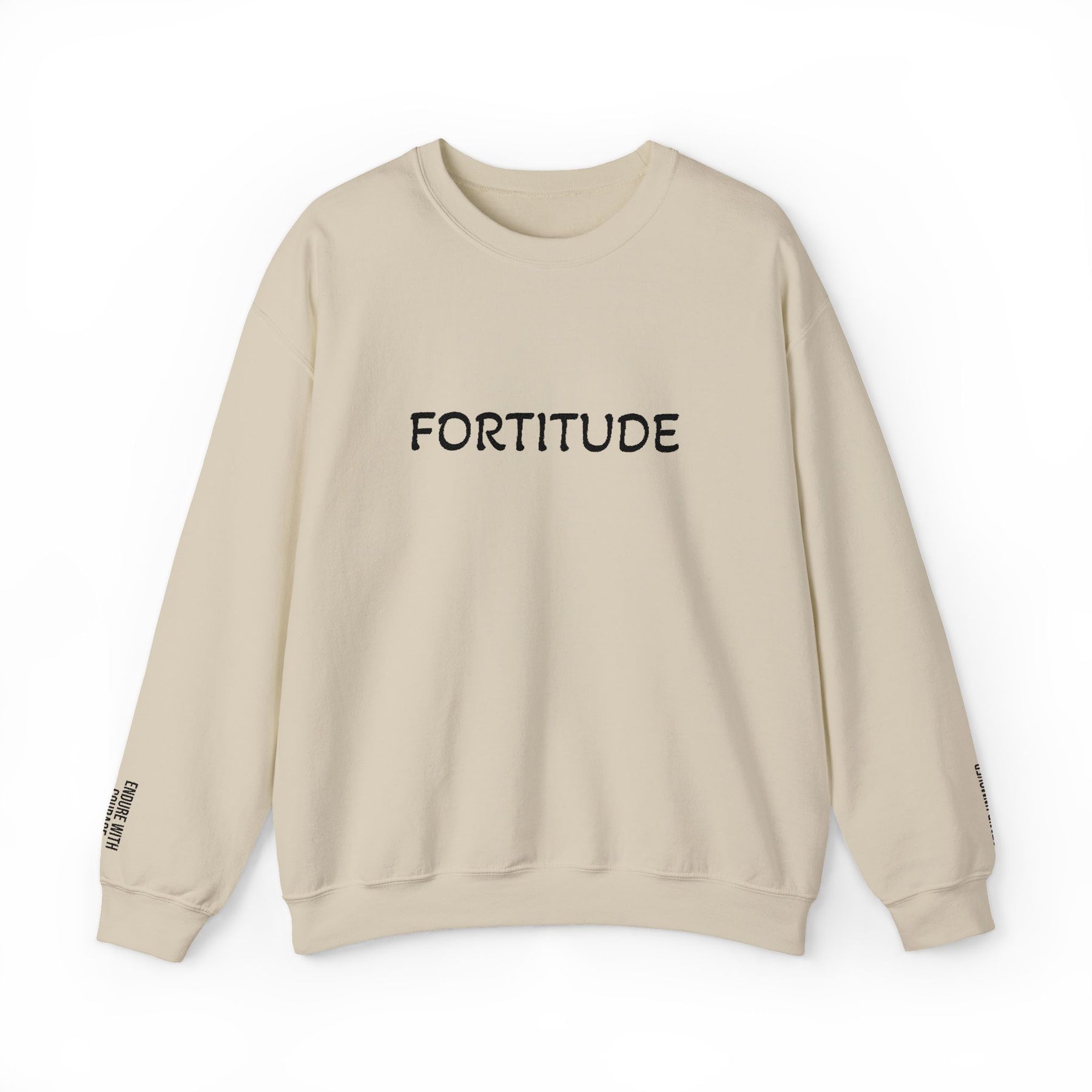 Entered Apprentice Blue Lodge Sweatshirt - Fortitude Front & Sleeves Embroidery - Bricks Masons