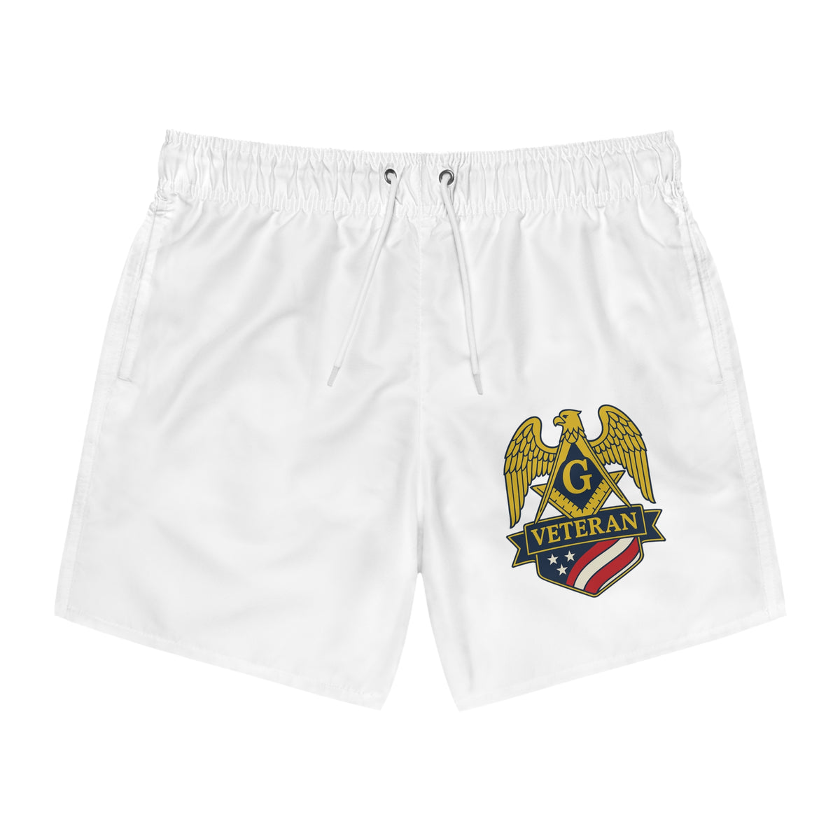 Master Mason Blue Lodge Short - Veteran Mason Swim Trunk - Bricks Masons