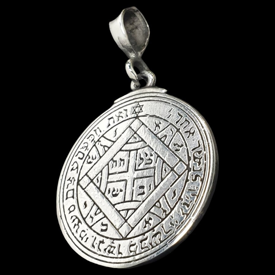 Solomon's Fifth Pentacle of Venus Pendant, Silver, 3 cm, Art. 1206 - Bricks Masons