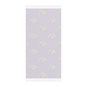International Order of The Rainbow For Girls Towel - Purple Polyester Beach Cloth - Bricks Masons