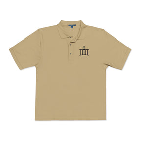 St. Lawrence The Martyr Polo Shirt - Embroidered Black Emblem Various Colors - Bricks Masons