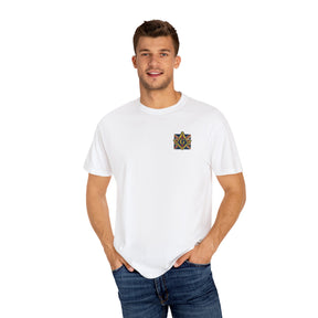Master Mason Craft T-Shirt - United Kingdom Mason Garment-Dyed Tee - Bricks Masons