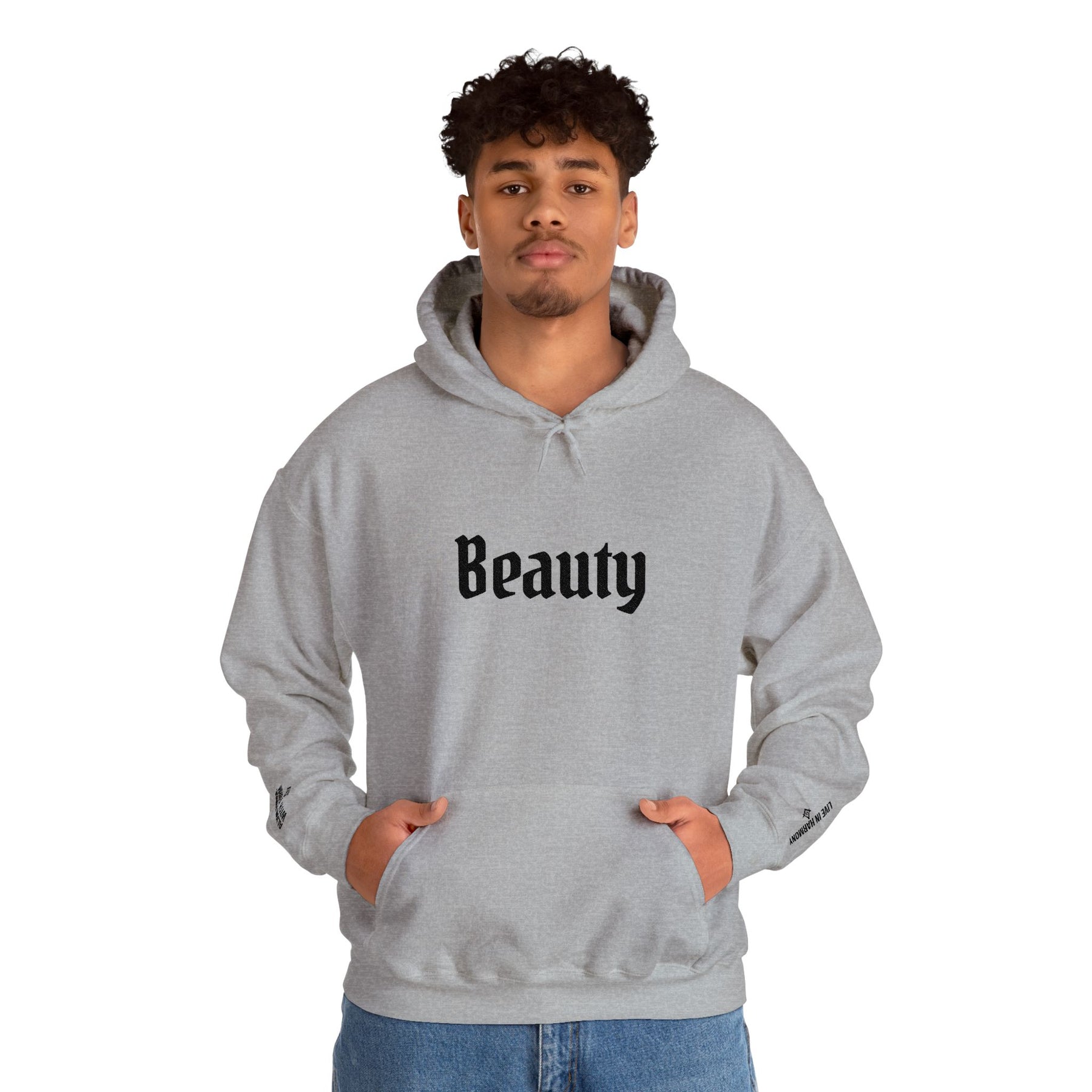 Master Mason Blue Lodge Hoodie - Beauty Front & Sleeves Embroidery - Bricks Masons