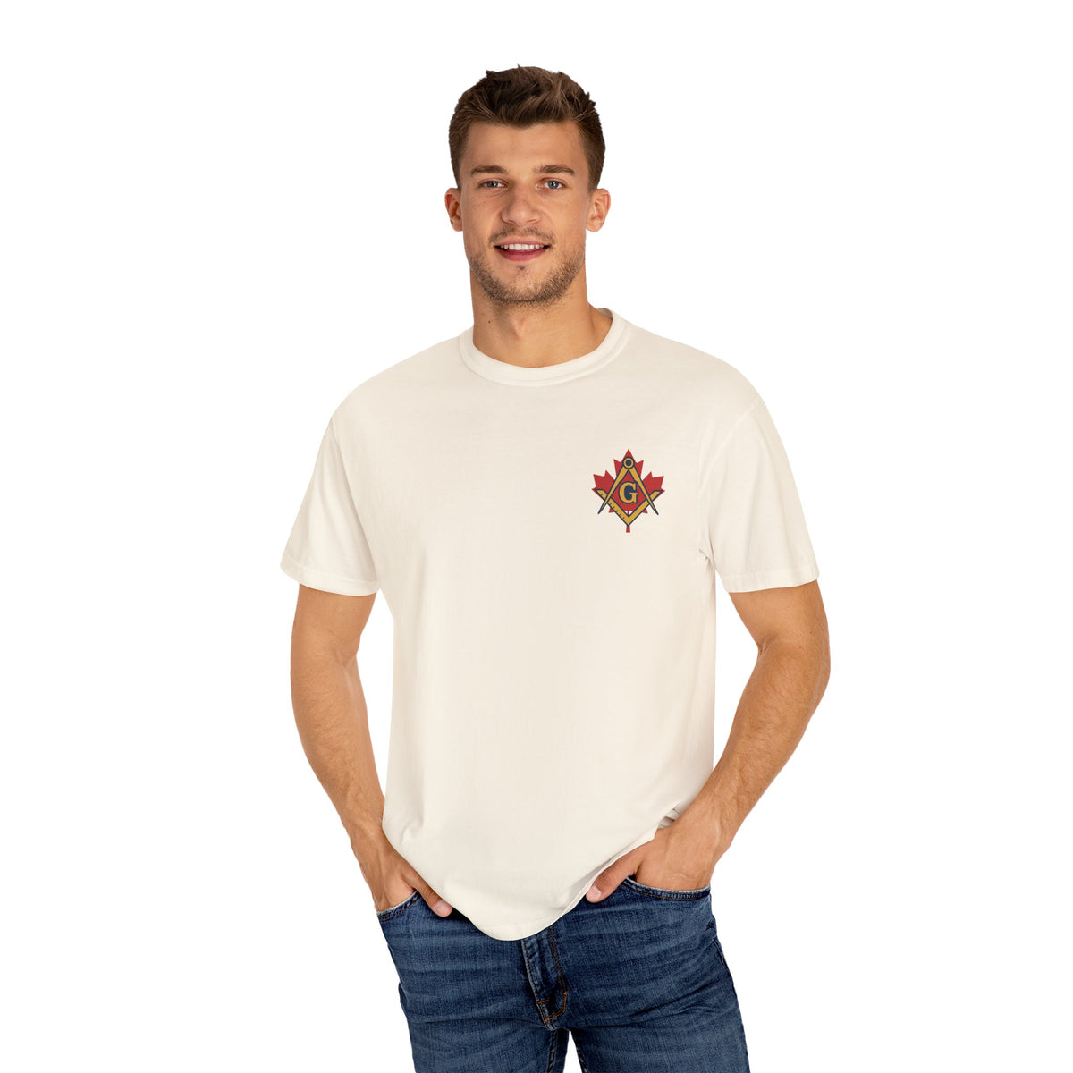 Master Mason Blue Lodge Canada Jurisdiction T-Shirt - Canada Mason Square & Compass G - Bricks Masons