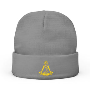 District Deputy Grand Master Blue Lodge Beanie - Knit Embroidery Various Colors - Bricks Masons