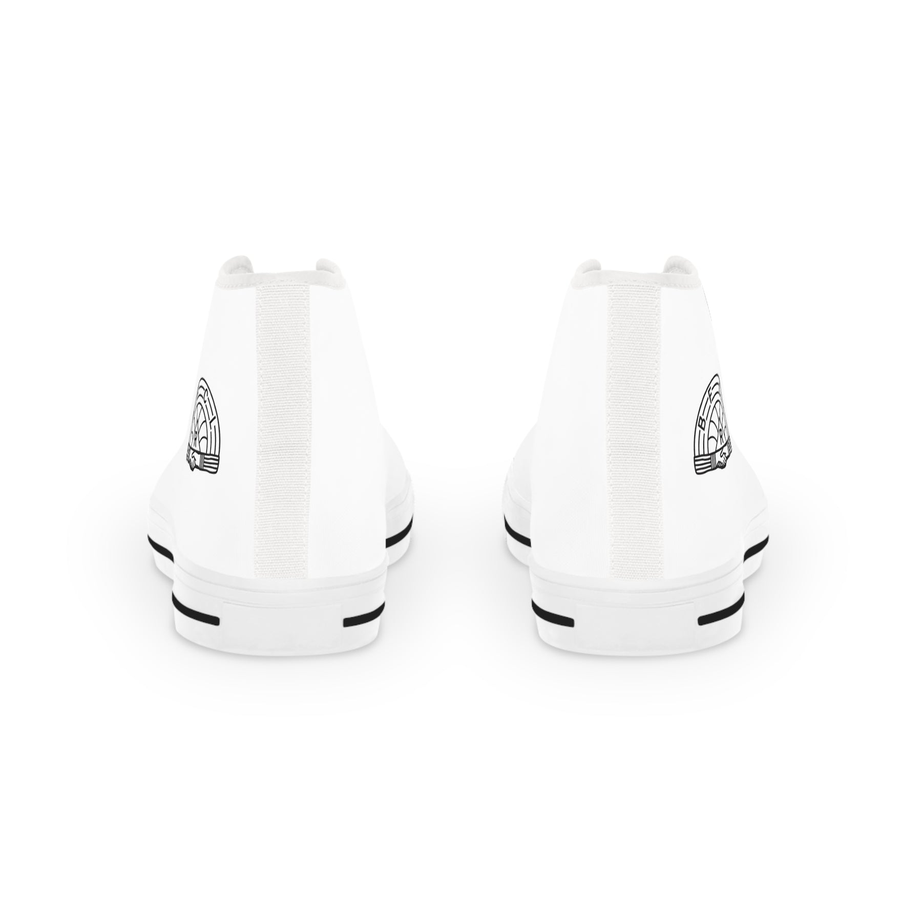 International Order Rainbow For Girls Sneaker - High Top Black & White - Bricks Masons