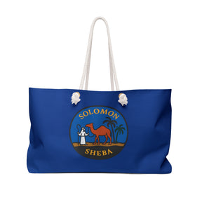 Queen of the South Travel Bag - Blue Spun Polyester With Rope Handles - Bricks Masons