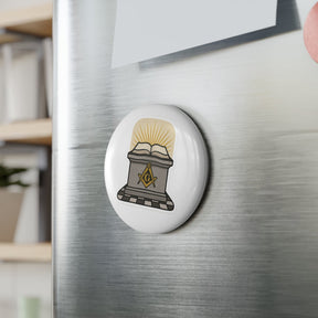 Master Mason Blue Lodge Magnet - Decorative Refrigerator - Bricks Masons