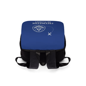 Master Mason Blue Lodge Backpack - Freemason In Flight Blue Color - Bricks Masons