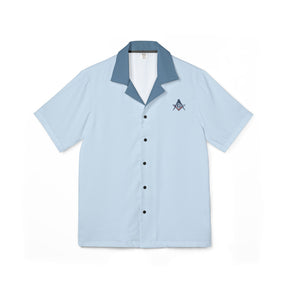 Men's Hawaiian Camp Shirt (AOP) - Bricks Masons