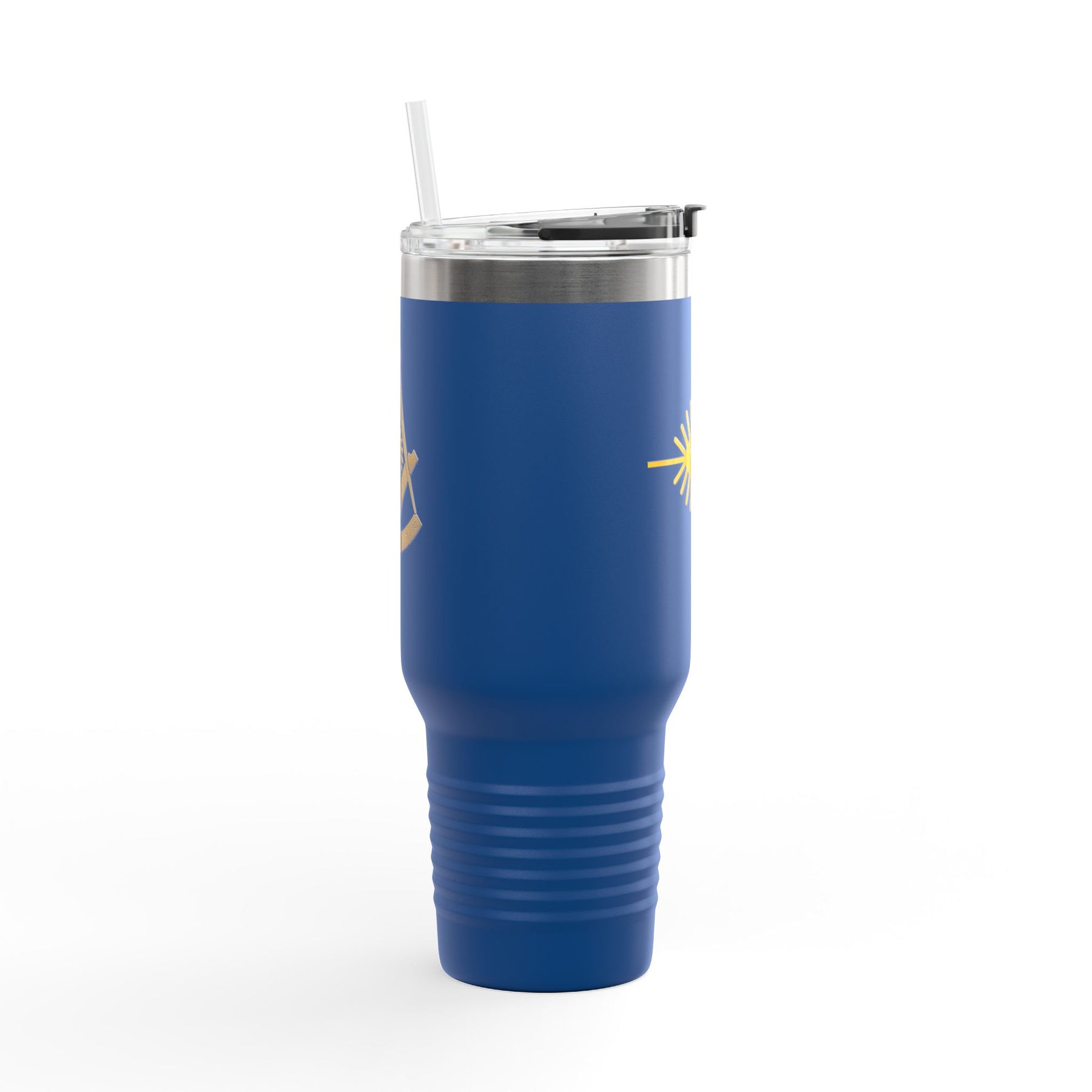 Knights of the All Seeing Eye Ringneck Tumbler - Blue & Yellow Stainless Steel & Insulated - Bricks Masons