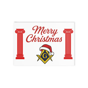 Master Mason Blue Lodge Greeting Card -  (Two-sided print) - Bricks Masons