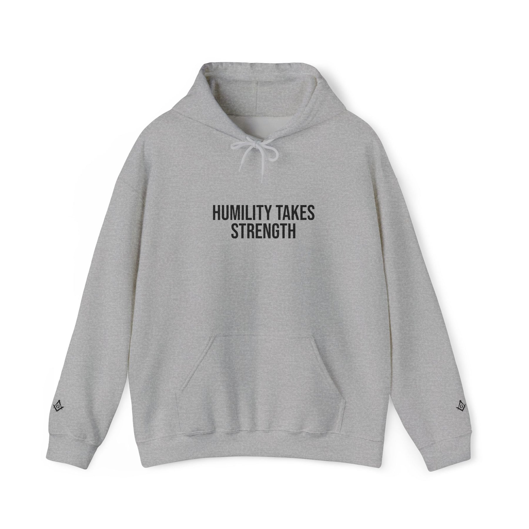 Master Mason Blue Lodge Hoodie - Humility Takes Strength - Bricks Masons