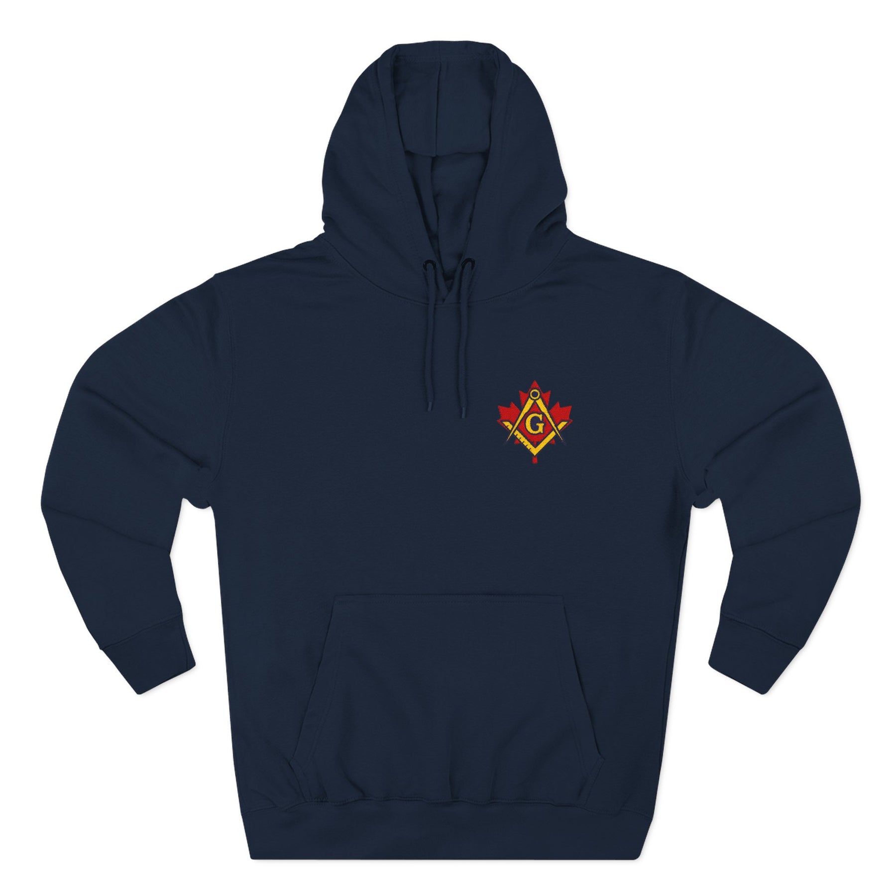 Master Mason Blue Lodge Canada Jurisdiction Hoodie - Stitched Insignia Detail - Bricks Masons