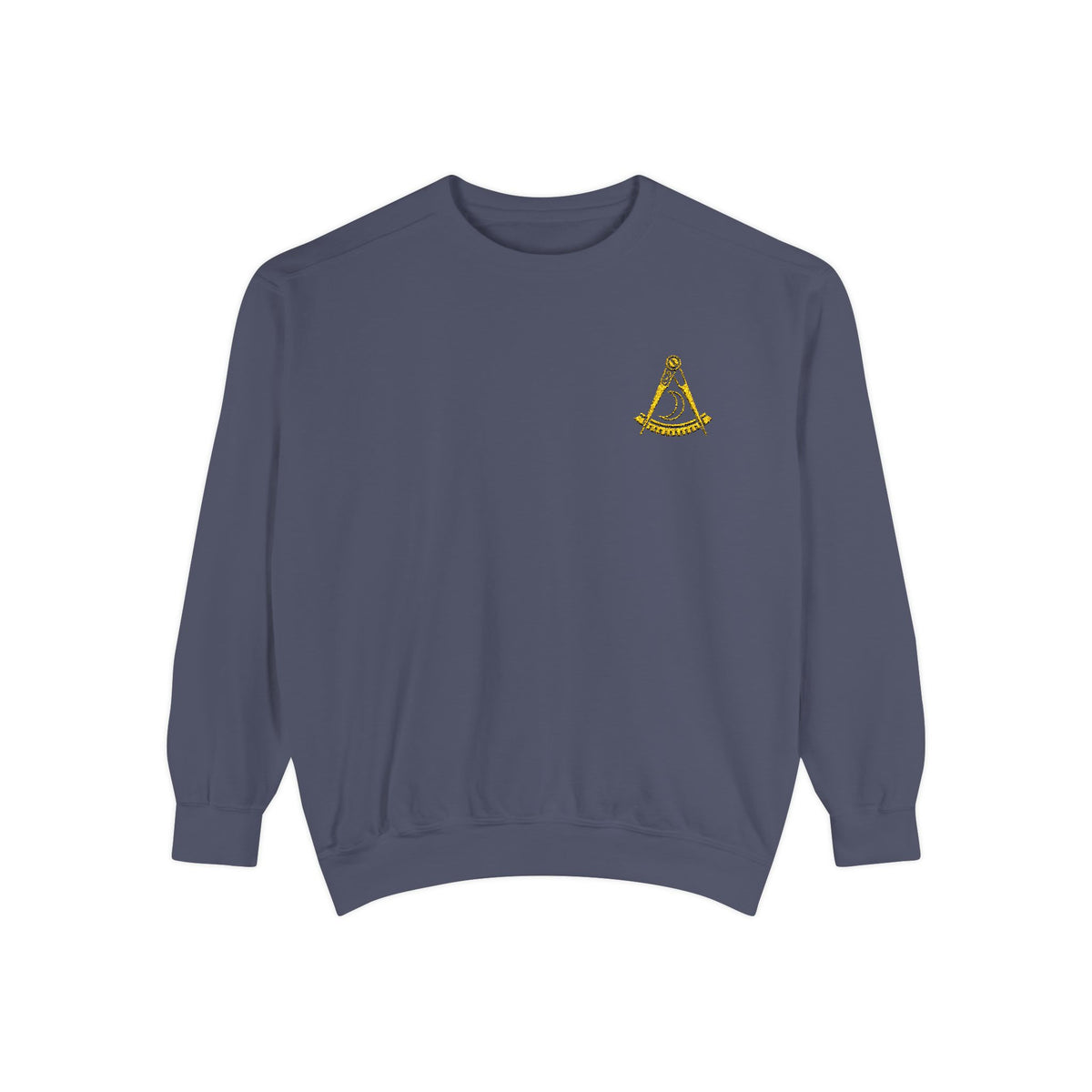 District Deputy Grand Master Blue Lodge Sweatshirt - Stitched Square & Compass with Star - Bricks Masons