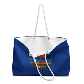 Queen of the South Travel Bag - Blue Spun Polyester With Rope Handles - Bricks Masons
