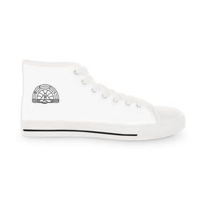 International Order Rainbow For Girls Sneaker - High Top Black & White - Bricks Masons