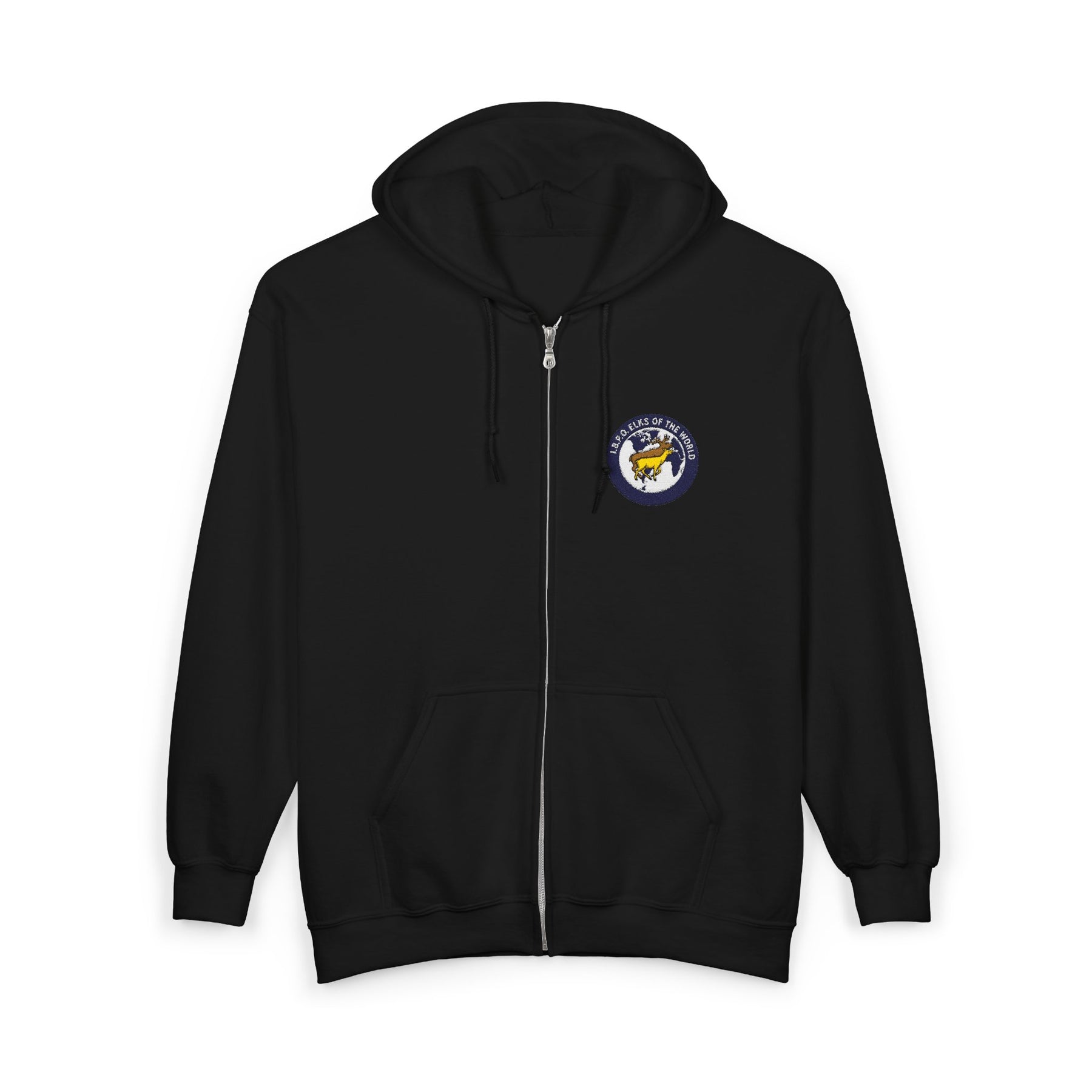Elks of the World Hoodie - Zip Up Jacket Everyday Style - Bricks Masons