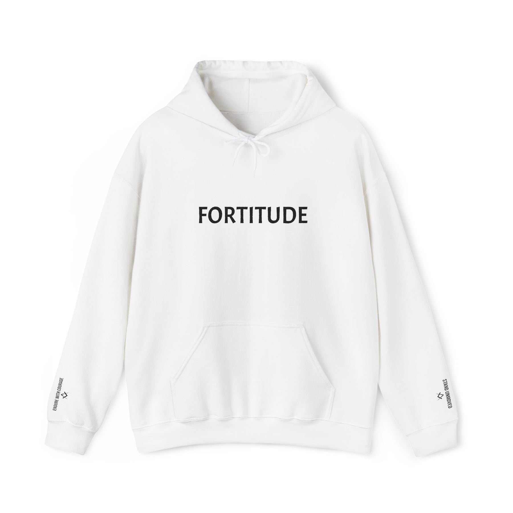 Entered Apprentice Blue Lodge Hoodie - Fortitude Front & Sleeves Embroidery - Bricks Masons