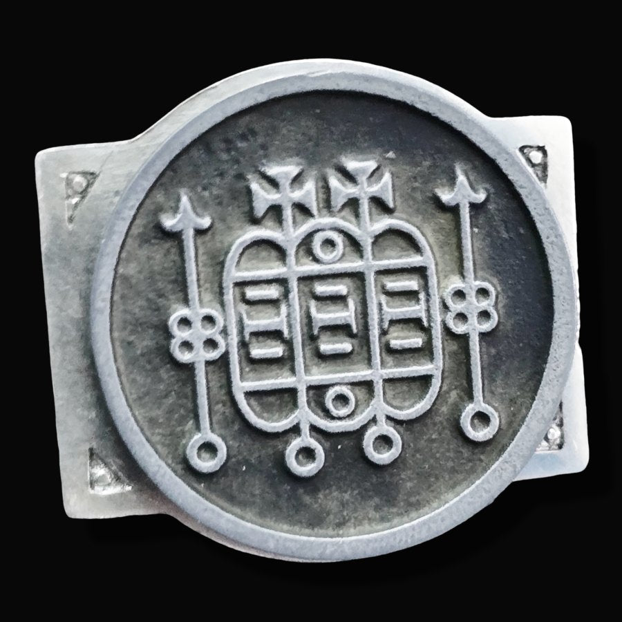 Demon Ring 30 MARQUES FORNEUS 72 Demons Minor Key of Solomon Goetia In Silver 2.2 cm x 1.8 cm 18 Gr Art 1808 - Bricks Masons