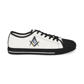 Master Mason Blue Lodge Australia Jurisdiction Sneaker - Low Top Sneaker Black & White S&C G - Bricks Masons