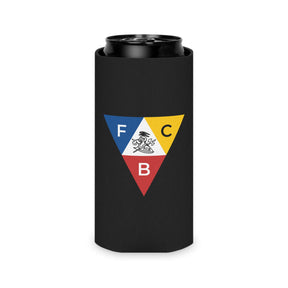 Knights of Pythias Can Cooler - Black Polyester Exterior - Bricks Masons