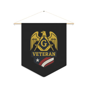 Master Mason Blue Lodge Pennant - Veteran Mason - Bricks Masons