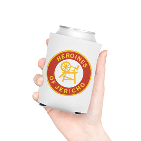 Heroines of Jericho Can Cooler - Red & Yellow Polyester Exterior - Bricks Masons