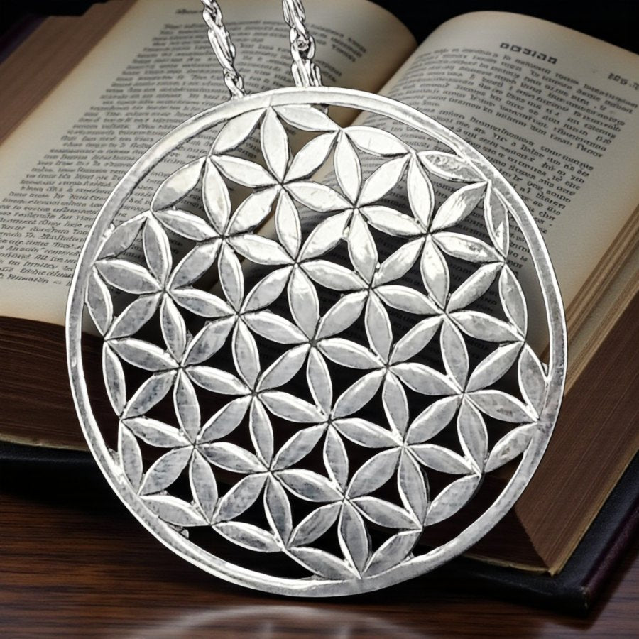 Kabbalah Flower of Life Pendant in Silver 4 cm 13 g Art 189 - Bricks Masons