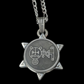 I wove Demon 67 DUKE AMDUSIAS and Secret Seal of Solomon 72 Demons Lesser Key of Solomon Goetia In Silver 3 x 2.5 cm 12 Gr Art 1926 - Bricks Masons