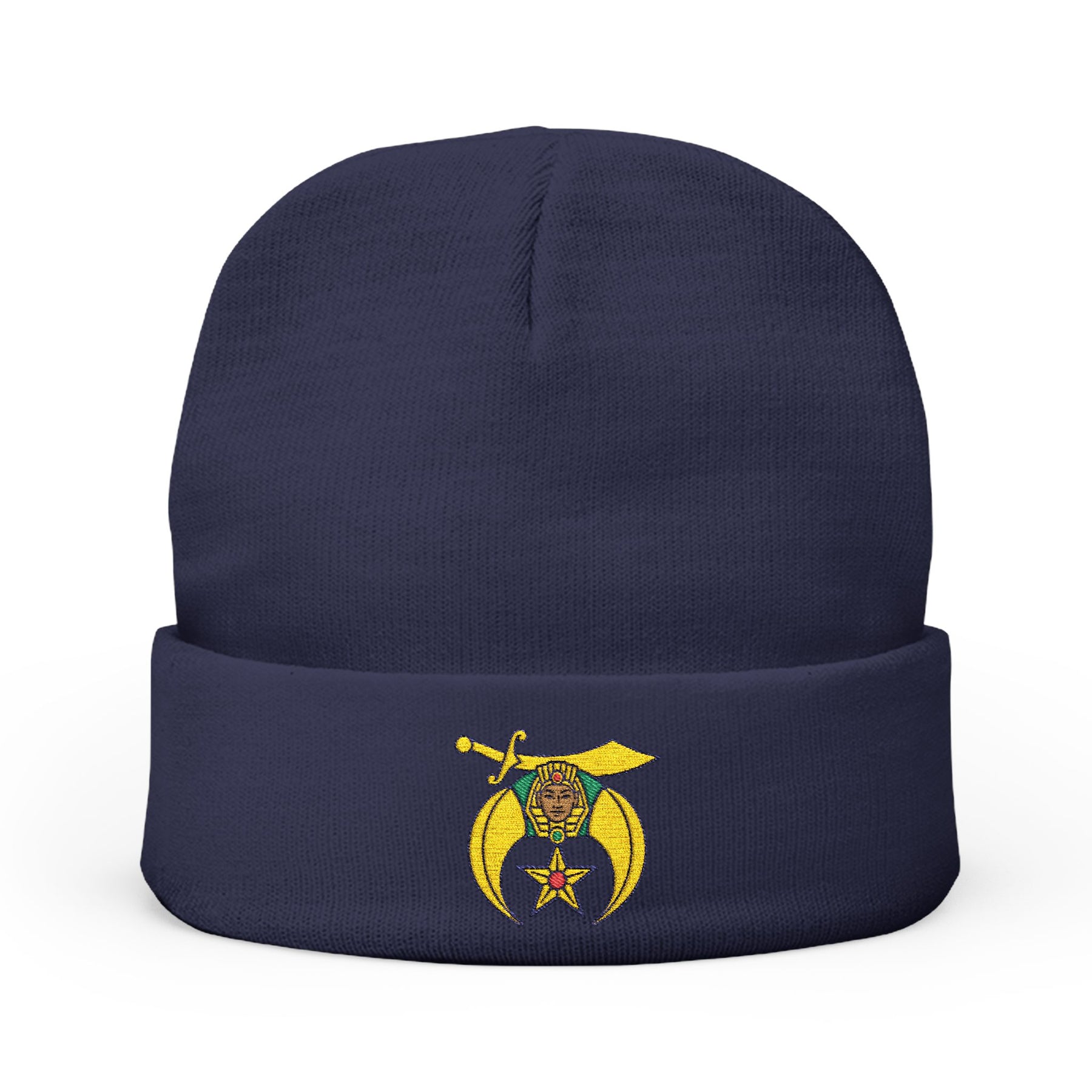 Daughters of Sphinx Beanie - Knit Embroidery Emblem - Bricks Masons