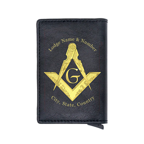 Master Mason Blue Lodge Wallet -  Gray Color - Bricks Masons