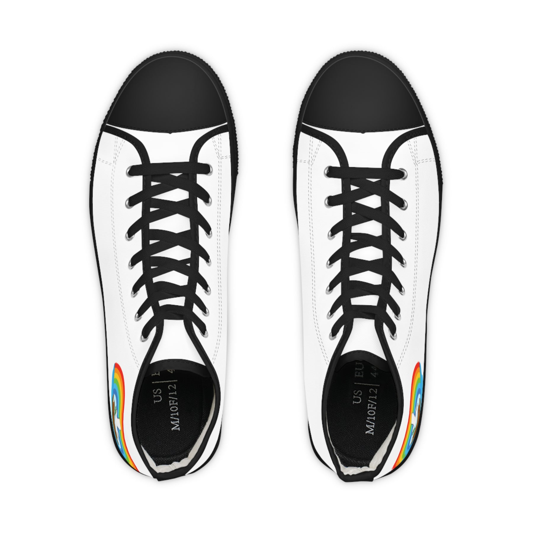 Royal Ark Mariner Sneaker - High Top Black & White Colorful Emblem - Bricks Masons