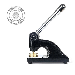 Order Of The Amaranth PHA Seal Press - Long Reach Black Color With Customizable Stamp - Bricks Masons
